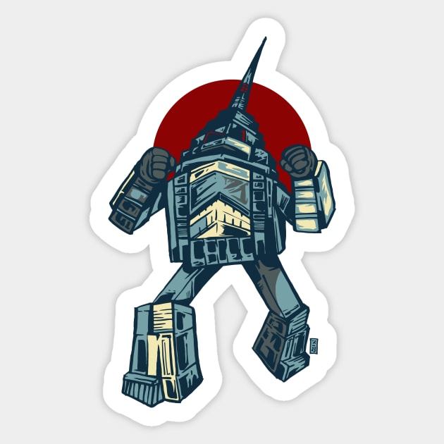 Liberty One Mech Sticker by Thomcat23